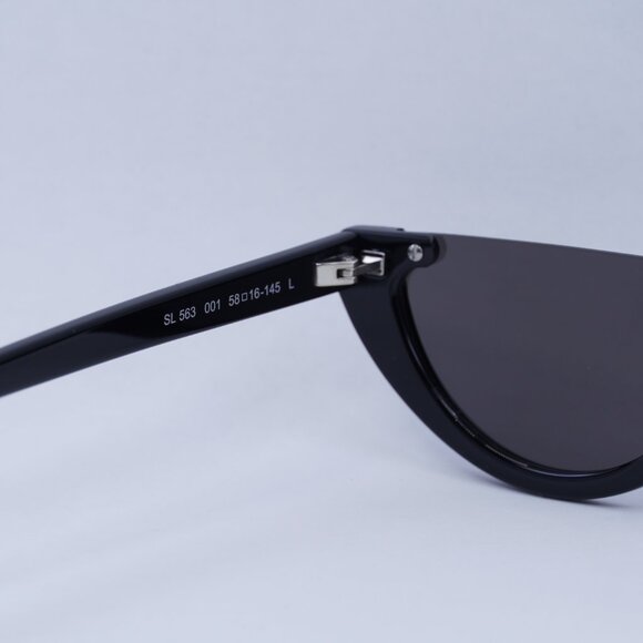 💯 NEW SAINT LAURENT SL563 001 BLACK SUNGLASSES - Picture 8 of 13